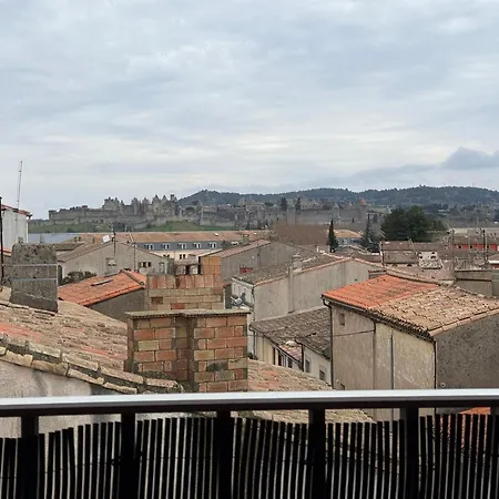 Balcon Sous Les Toits - Vue Cite Medievale - Clim Carcassonne